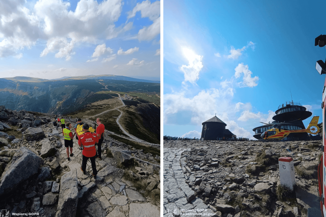 Dramat na szlaku na Śnieżkę. Nie żyje turysta