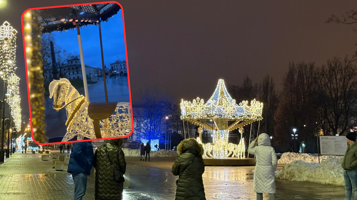 Świąteczna atrakcja zdewastowana. Karuzela za 140 tys. zł wyłączona z użytku
